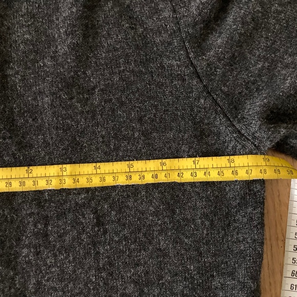 Lusso Heather Charcoal Duster Cardigan Cashmere Size M - Picture 8 of 10